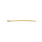 2'' Head Pins (0.6mm) Gold Plated (25 pieces)
