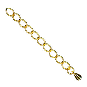 Extension Chain Gold Plated (5 pieces)