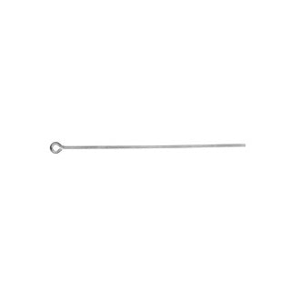 2'' (50mm) Eyepins Silver Plated (20 pieces)