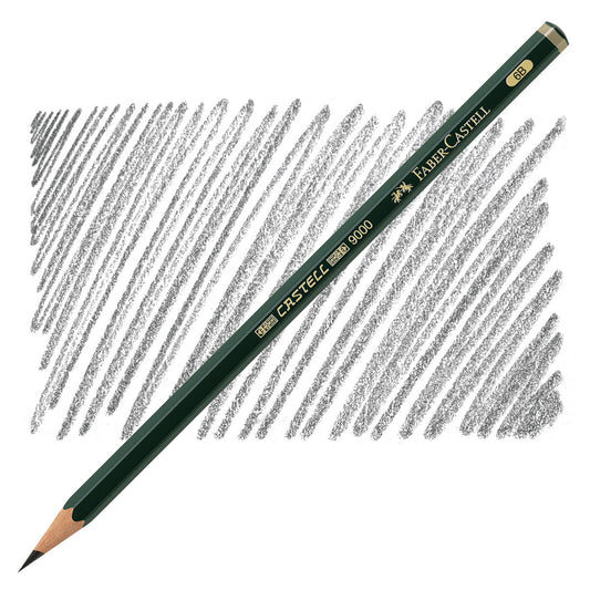 Faber-Castell 9000 Black Lead Pencil 6B