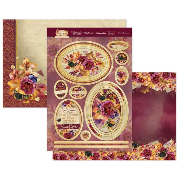 Autumn Days Crimson Bouquets Luxury Topper Set