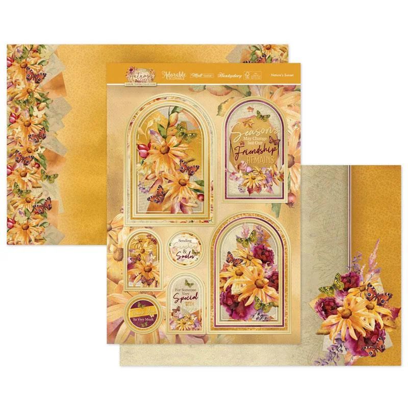 Autumn Days Natures Sunset Luxury Topper Set