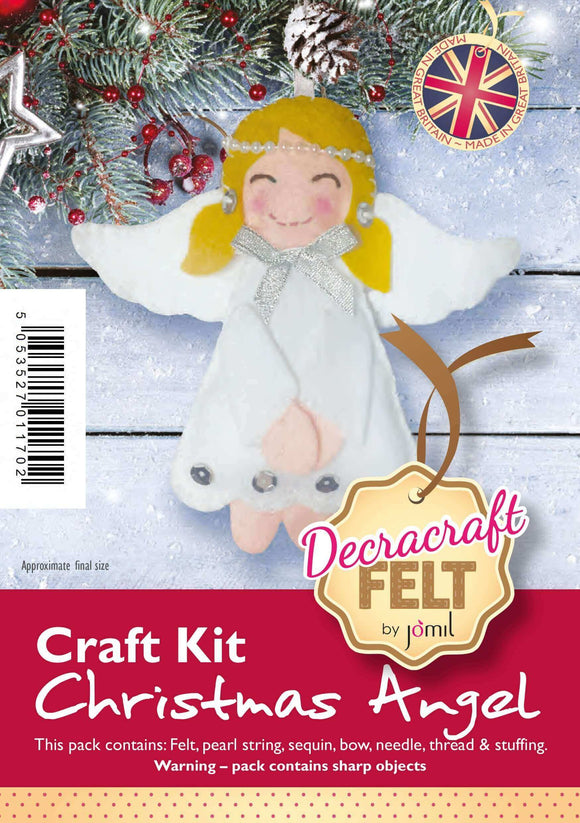 Decracraft Felt Craft Kit – Angel (3 pieces)