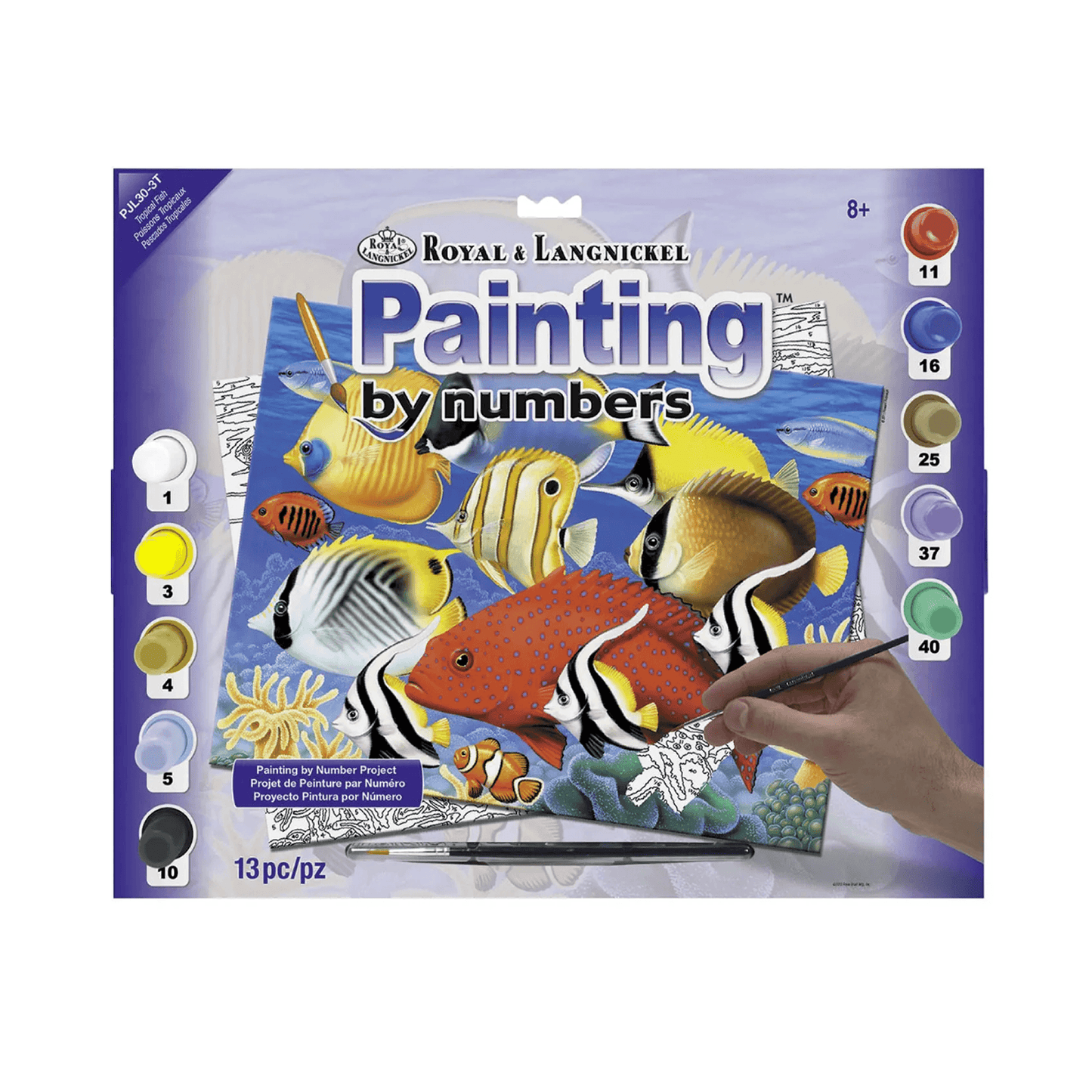 Paint By Numbers Tropical Fish