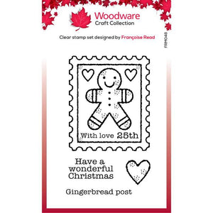 Woodware Clear Singles Gingerbread Stamp 3 in x 4 in Stamp