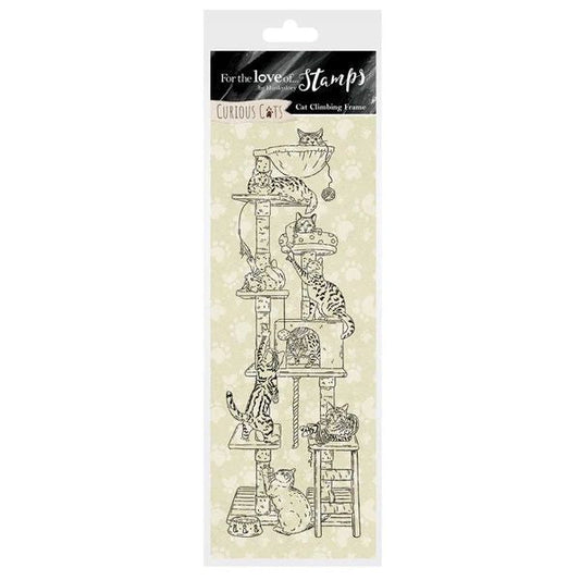 For the Love Of Stamps Cat Climbing Frame Stamp Set