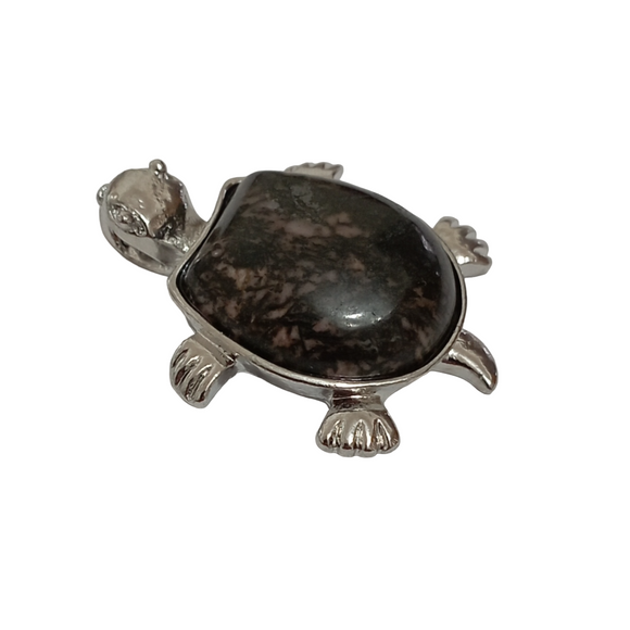 Rhodonite Tortoise Pendant