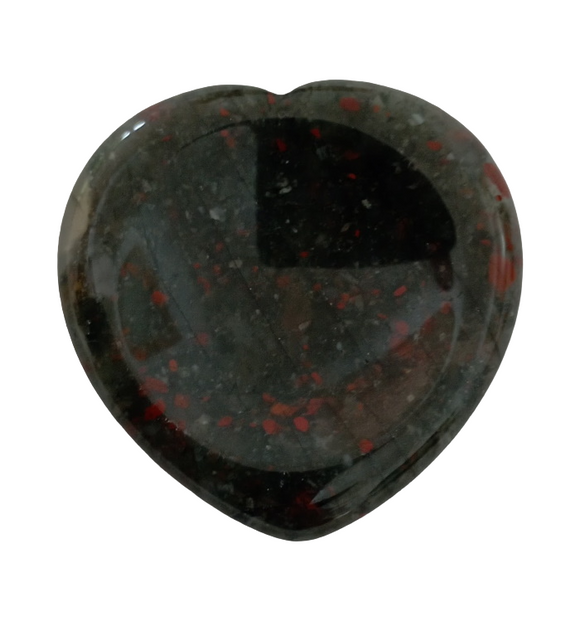 Bloodstone Heart - Palm/Worry Stone