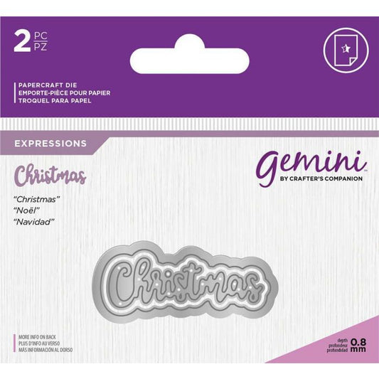 Gemini Expressions Metal Die - Christmas