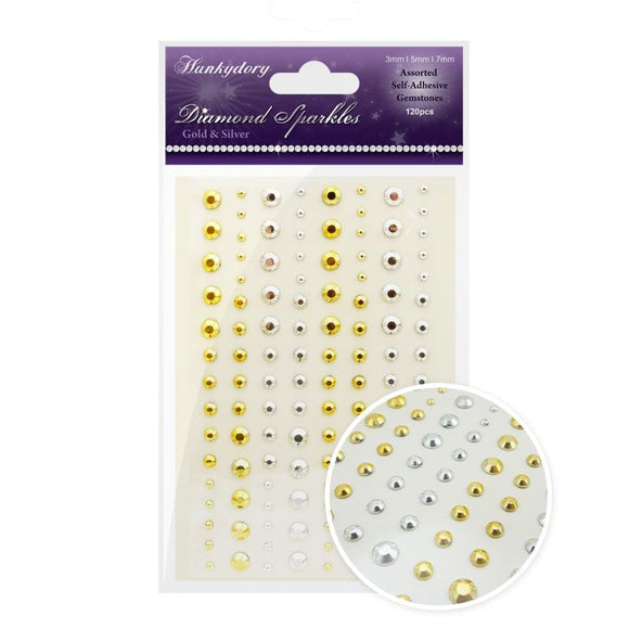 Diamond Sparkles Gemstones - Gold & Silver