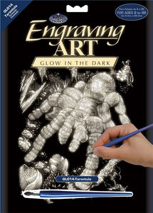 Glow in The Dark Foil Engraving Art Kit Tarantula