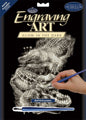 Glow in The Dark Foil Engraving Art Kit Crocodile