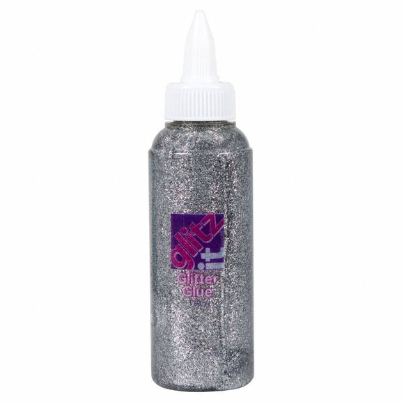 Glitz It Glitter Glue Silver 120ml