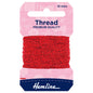 Hemline Glitter Thread - Red 10m