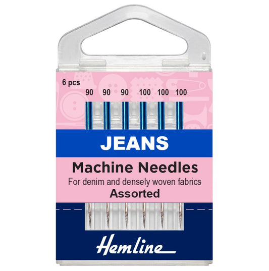 Hemline Jeans Machine Needles Black (6 Pieces)