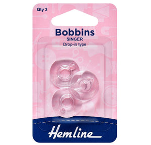 Hemline Plastic Bobbins Singer Class 66k