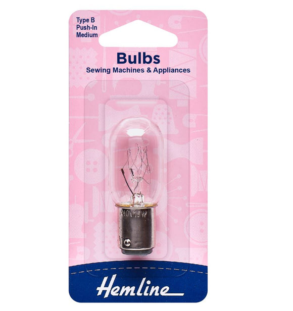 Hemline Sewing Machine Bulb Medium Boyonet