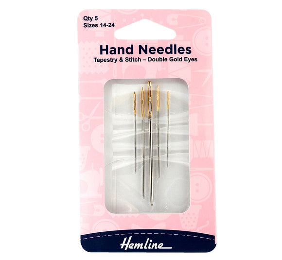 Hemline Tapestry & Stitch Hand Sewing Needles (5 Pack)