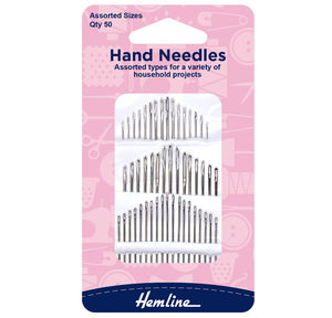 Hemline Hand Sewing Needles (50 Pack)