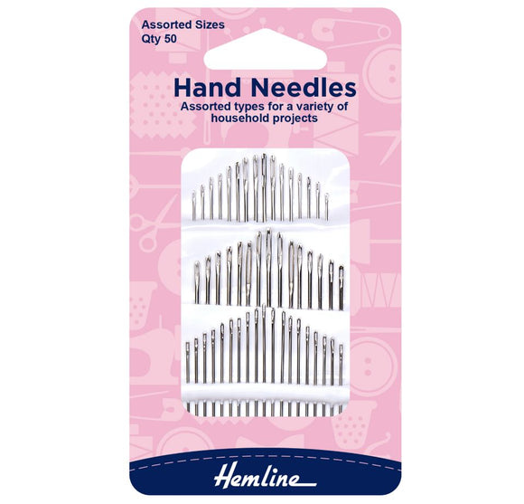 Hemline Hand Sewing Needles (50 Pack)