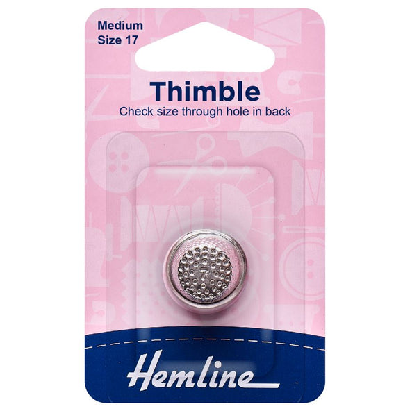 Hemline Thimble Medium Size 17