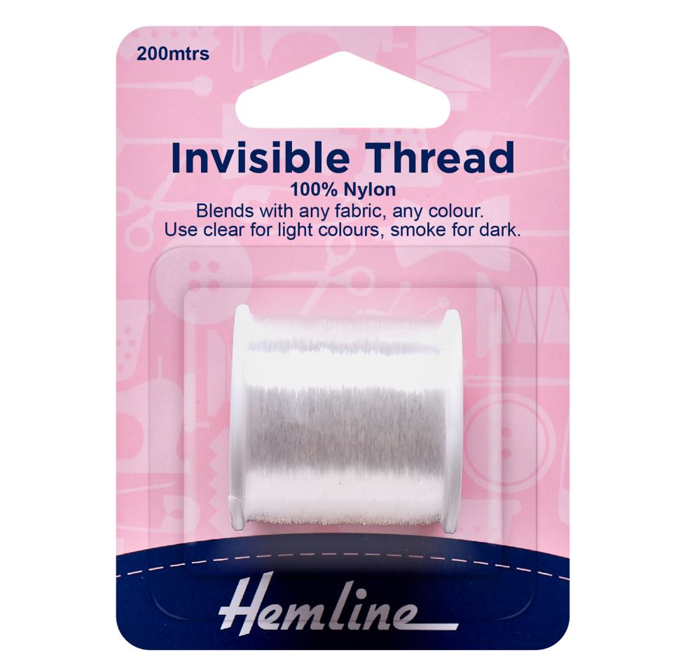 Hemline Invisible Thread 200m Clear