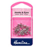 Hemline Hooks & Eyes Nickel Size 1