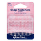 Hemline Snap Fasteners Sew-on Clear 7mm (Pack of 12)