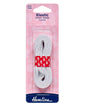Hemline General Purpose Braided Elastic 5m x 6mm White