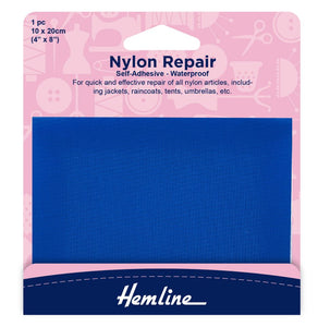 Hemline Self Adhesive Nylon Repair Patch Royal - 10 x 20cm