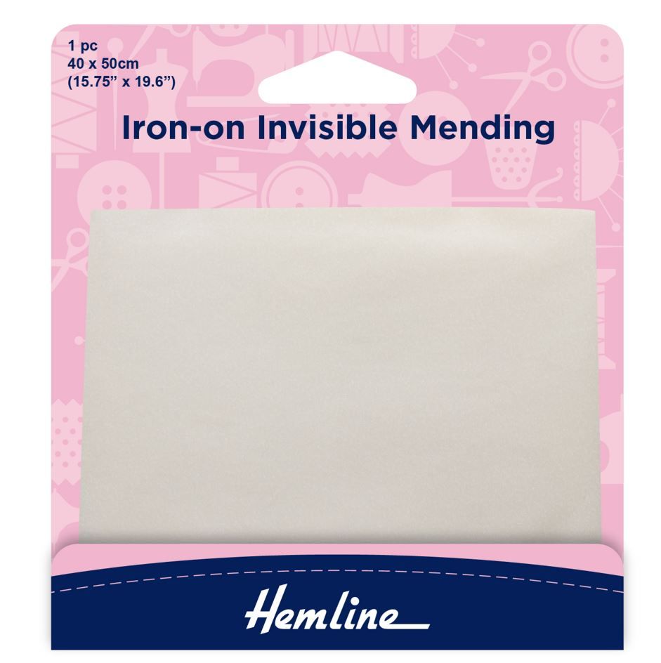 Hemline Iron-On Invisible Mending 40 x 50cm - 1pc
