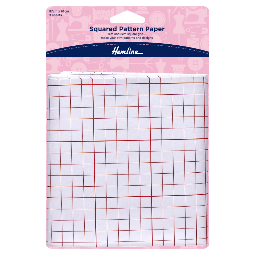 Hemline Squared Pattern Paper 87cmx61cm