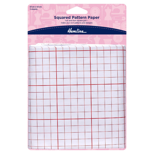Hemline Squared Pattern Paper 87cmx61cm