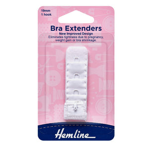 Hemline Bra Extenders 19mm 1 Hook