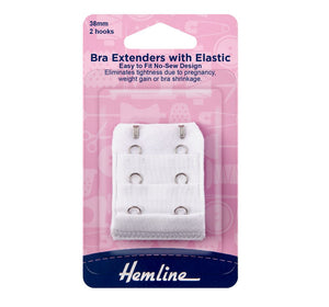 Hemline Bra Extenders 38mm 2 Hooks