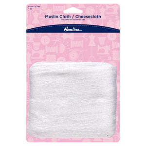 Hemline Muslin Cheese Cloth: 2.74m x 91cm