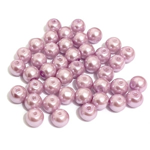 Value Beads - 6mm Glass Pearl - Flamingo