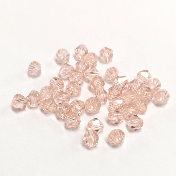 Value Beads - 4mm Glass Bicone - Pink