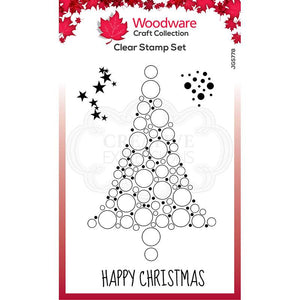 Woodware Clear Singles Bubble Spruce 4 in x 6 in Stamp