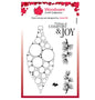 Woodware Clear Singles Big Bubble Bauble – Joy 4 in x 6 in Stamp
