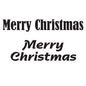 Woodware Just Words Merry Christmas 1.5 in x 3 in Stamp