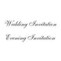 Woodware Just Words Wedding And Evening invitations 1.5 in x 3 in Stamp