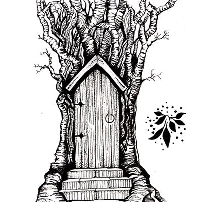 Clear Stamp - Fairy Door Large
