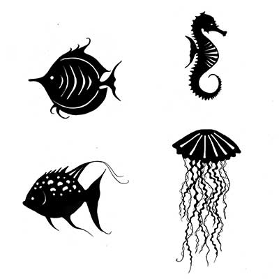 Clear Stamp - Sea Creatures