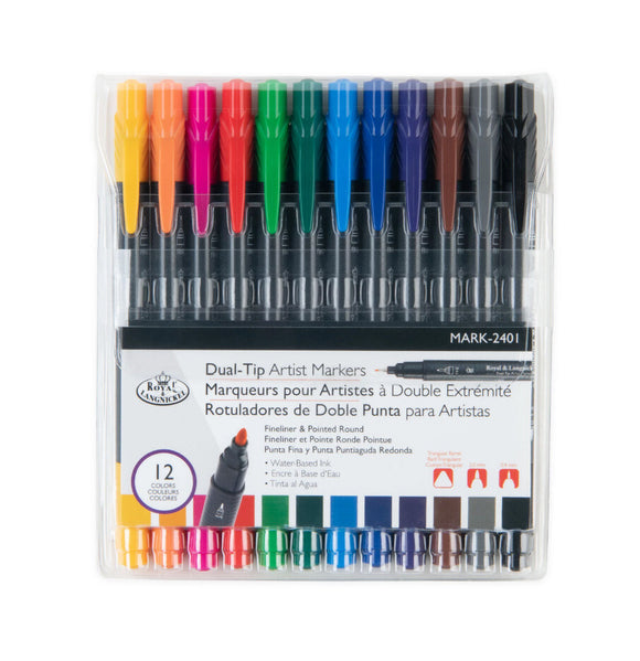 Dual Tip Artist Markers 12pcs