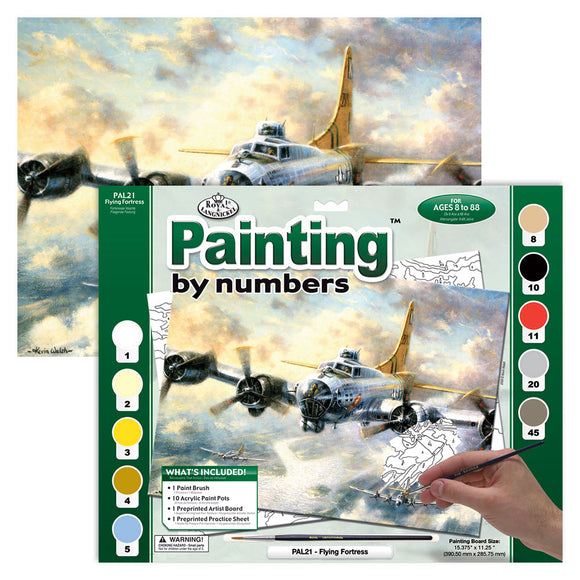 Paint By Numbers Flying Fortress