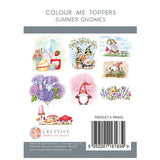 Beverley Eden Colour Me Toppers - Summer Gnomes (8 sheets)