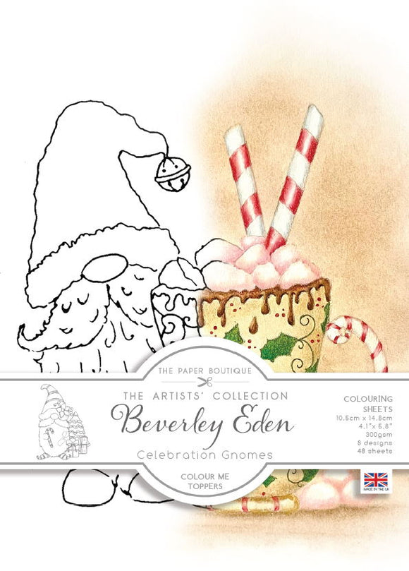 Beverley Eden Colour Me Toppers - Celebration Gnomes (8 sheets)