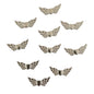 Heart Angel Wings - Bright Silver 2cm x 1cm