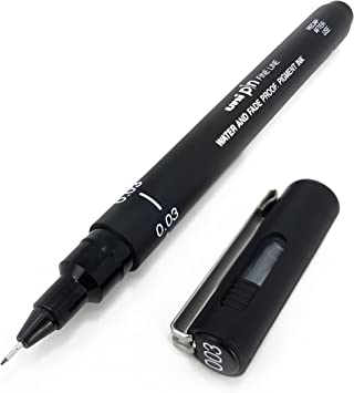 Uni Pin Fine Liner Black 0.03mm